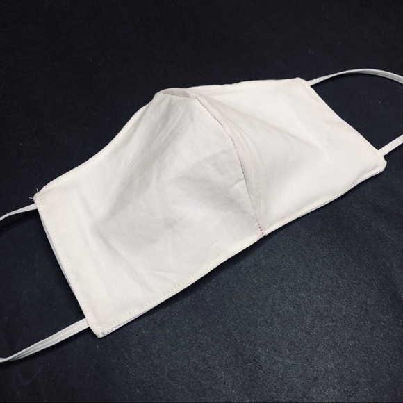 Handmade White Vinyl PVC Face Mask Wet Look Cosplay Costume Womens Mens Cyber - Picture 6 of 9